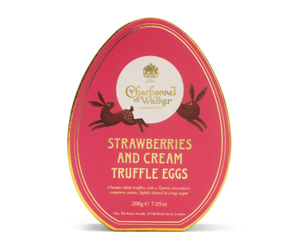 Easter Oval Strawberries & Cream Mini Truffle Eggs Gift Box