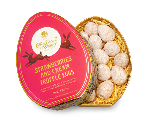 Easter Oval Strawberries & Cream Mini Truffle Eggs Gift Box